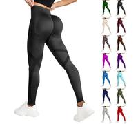 Leggings deportivos para mujer, cintura alta, Scrunch Gym Leggings Mujer Booty Scrunch Pantalones largos de yoga sin costuras, leggins deportivos elásticos, push up, pantalones de chándal bordados