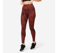 Leggings Fitness Cardio Mujer Marrón Talle Alto M / W30 L31