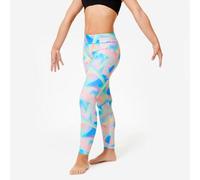 Leggings Gimnasia Niña Blanco Estampado Multicolor Talle Alto 7-8 y/a / 123-130 cm