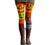 Leggings Halloween Mujer con Estampado Leggins Deportivos Cintura Alta Mallas Deporte Pantalon Yoga Elásticos Pantalones Deporte Mayas Deportivas Jogging Mallas Termicas Estampados para Fiesta Cosplay