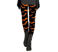 Leggings Halloween Mujer con Estampado Mayas Deportivas Cintura Alta Mallas Deporte Pantalon Yoga Elásticos Leggins Deportivos Pantalones Deporte Jogging Mallas Termicas Estampados para Fiesta Cosplay