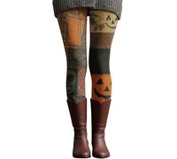 Leggings Halloween Mujer con Estampado Pantalon Yoga Elásticos Leggins Deportivos Pantalones Deporte Cintura Alta Mallas Deporte Mayas Deportivas Jogging Mallas Termicas Estampados para Fiesta Cosplay