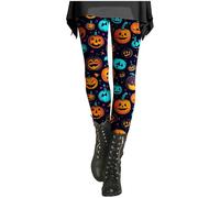 Leggings Halloween Mujer con Estampado Pantalon Yoga Elásticos Mallas Termicas Mayas Deportivas Cintura Alta Pantalones Deporte Leggins Deportivos Jogging Mallas Deporte Estampados para Fiesta Cosplay
