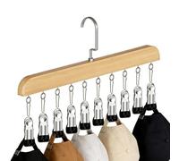 Leggings Hanger - Space Saving Non Slip Holder 10 Clips Closet Storage, Pants Rack, Wardrobe Storage System | Clothing Solution for Bedroom Dorm Gym Apartment RV Use