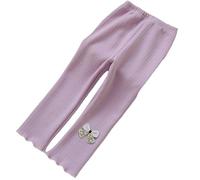 Leggings Invierno NiñA,Pantalones De Invierno con Forro Polar para NiñAs Mallas TéRmicas CáLidas Pantalones para Clima FríO Leggings Suaves Gruesos Y CóModos De Abrigo PequeñOs Ropa De Juego Ajuste