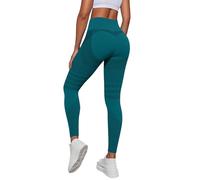 Leggings Leonie and Co 3D anticelulitis, leggings anticelulitis de compresión Jegging adelgazar de cintura alta sin costuras Yoga Fitness Pantalones deportivos, verde, L