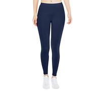 Leggings moldeadores para mujer, elásticos, para yoga, cintura baja, pantalones de jogging, anticelulitis, mallas para correr, push up, mallas opacas de compresión, monocolor, marine, L