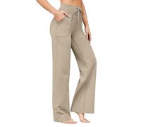 Leggings Mujer Pantalones Deportivos Pantalones Deportivos Pantalones Yoga Cintura Alta Fitness Ropa Deportiva Gimnasio Ropa Cómodos Pantalones Falda Yoga Leggings, beige, L