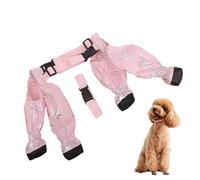 Leggings para botas con patas de perro - Botas con tirantes para perros, protección transpirable para las patas Zapatos para perros para todas las estaciones | Botas para perros - leggings, zapatos