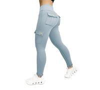 Leggings para mujer con bolsillos opacos - Señoras Anticelulitis Compresión Mallas Deportivas - Control de abdomen Pantalones de Yoga Tallas Grandes Pantalones de Jogger Cintura Alta Pantalones de