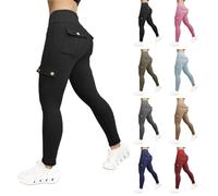 Leggings para mujer con bolsillos opacos - Señoras Anticelulitis Compresión Mallas Deportivas - Control de abdomen Pantalones de Yoga Tallas Grandes Pantalones de Jogger Cintura Alta Pantalones de