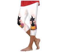 Leggings para mujer, disfraz de halloween con estampado de Halloween, diseño de calabaza fantasma, medias elásticas, cintura alta, polainas de Halloween, adelgazantes, cómodas, pantalones push up