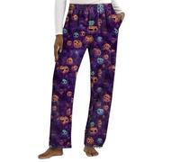 Leggings para mujer, pantalones de cintura alta, pantalones de yoga con estampado de Halloween, suaves y cómodos, informales, elásticos, control de abdomen, pantalones de sudadera, pantalones de ocio