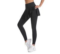 Leggings para mujer UK con bolsillo, falda deportiva de tenis, pantalones sexys de cintura alta 2024, trajes casuales, sólidos, elásticos, pantalones de yoga para damas, para ciclismo, correr, para