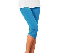 Leggings para mujer y deporte - Pantalón elástico de cintura alta para mujer - Pantalón clásico de corte ajustado - Corsario cómodo - Pant Uni-Color Leggings finos Pantalones, B-G, M