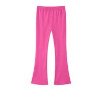 Leggings para Niñas Pantalones Acampanados de Cintura Elástica Alta Danza Yoga Pantalón Bootcut Largo Color Sólidos Deportes Ocio Pantalon de Campana Malla Deportiva para Niños 3-14 Años