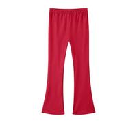 Leggings para Niñas Pantalones Acampanados de Cintura Elástica Alta Danza Yoga Pantalón Bootcut Largo Color Sólidos Deportes Ocio Pantalon de Campana Malla Deportiva para Niños 3-14 Años
