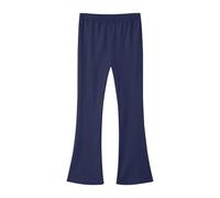 Leggings para Niñas Pantalones Acampanados de Cintura Elástica Alta Danza Yoga Pantalón Bootcut Largo Color Sólidos Deportes Ocio Pantalon de Campana Malla Deportiva para Niños 3-14 Años