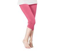 Leggings para niñas, pantalones cortos para niños, para la escuela, yoga, danza, modernos, fruncidos, atléticos, pantalones cortos, 128, Rosa., 10-11 años