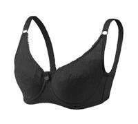 Leggings técnicos de esquí para mujer Daily Solid Sexy Lace Gathered Bra Straps Breast Cup Underwear Body Invierno, Le Noir, 42