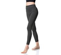 Leggings térmicos para mujer sin costuras con forro polar interior cálido en un paquete de 2, antracita, S-M
