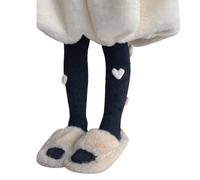 Leggings térmicos sólidos para bebés y niñas, calzas térmicas cálidas y suaves para niños, mallas de pelo artificial para frío, versátiles y cálidas para niños, B, L