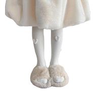 Leggings térmicos sólidos para bebés y niñas, calzas térmicas cálidas y suaves para niños, mallas de pelo artificial para frío, versátiles y cálidas para niños, a, L