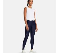 Under Armour Mujer Heat Gear Legging, Mallas Deportivas Transpirables y de Secado rápido, Pantalón de Gimnasia con Tejido elástico en 4 direccionesMidnight Navy / / White,SM