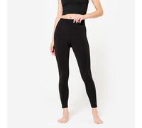 Leggings Yoga Mujer Negro Grafito Largos Efecto Segunda Piel Talle Alto 2XL 44/46