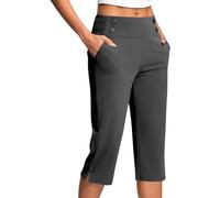 Leggins Anticeluliticos Mujer 3/4 Sin Costuras Pantalones Capri Cintura Alta Suave Ropa Pilates Yoga Push Up Talla Grande Mallas Pirata Fitness Transpirable Con Bolsillo Opaco Ciclista Running