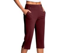 Leggins Anticeluliticos Mujer 3/4 Sin Costuras Pantalones Capri Cintura Alta Suave Ropa Pilates Yoga Push Up Talla Grande Mallas Pirata Fitness Transpirable Con Bolsillo Opaco Ciclista Running