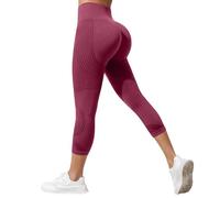 Leggins Anticeluliticos Mujer 3D Leggings Deportivos 3/4 Push up Básico Mallas Anticelulitis Deporte Antirozaduras Compresión Circulacion Lipedema Cintura Alta sin Costuras Pantalones Capri Yoga