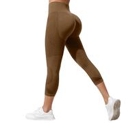Leggins Anticeluliticos Mujer 3D Leggings Deportivos 3/4 Push up Básico Mallas Anticelulitis Deporte Antirozaduras Compresión Circulacion Lipedema Cintura Alta sin Costuras Pantalones Capri Yoga