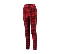 Rusty Stitches Claudia V2 Chequered, leggings mujer 40 female Rojo/Negro