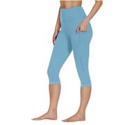 Leggins Deportivos Mujer,Mis Pedidos Mallas Deporte Mujer con Bolsillos Mallas Piratas 3/4 Push Up Fitness Cintura Alta Pantalones Capri Opacos Cómodo Leggings Elasticos para Yoga Pilates Jogging