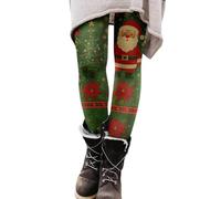 Leggins Deportivos Mujer Navidad Estampado De Estrellas Y Renos con Luces para Entrenar Leggins Mujer Navidad Suaves Y Cálidos para Usar En Posadas con Ponche