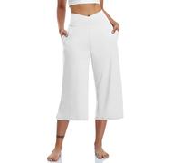 Leggins Deportivos Mujer Push Up Deporte Cortos Leggins 3/4 Cintura Alta Antirozaduras Bolsillo Leggings Capri Talla Grande Sin Costuras Elasticos Mallas Transpirable Gimnasio Ciclismo Correr