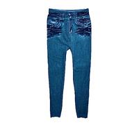 Leggins Termicos Mujer Invierno Vestir Cuero Jeans Pantalones Bolsillo Tallas Grandes Longitud Mujeres Fitness Leggings Denim Slim Leggins Jeans de Mujer Leggins TéRmicos Mujer Talla (Blue, XXXL)