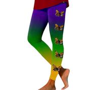 Leggins Termicos Mujer - Mallas Gym Mujer Las mujeres imprimen las polainas del deporte de la yoga del control de las polainas de las medias para las polainas de talle de las mujeres (Purple M)