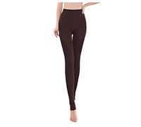 Leggins Termicos Mujer, Mallas Invierno Mujer Cintura Alta Elasticos Push Up Ajustado Casual Fleece Lined Leggings Básico Talla Grande Sólido Sin Costuras Reductores Gimnasio Termicos Pantalones