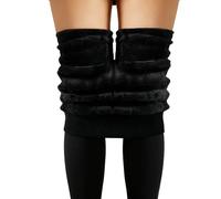 Leggins Termicos Niña Cintura Alta Elástica Leggins Niña Largos de Algodón con Forro Polar Gruesa y Cálida Mallas Termicas para Otoño e Invierno Suave y Cómoda Medias de Ballet para Niñas 2-14 Años