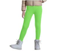 Leggins Termicos Niña,Cintura Elástica Alta Leggings Térmicos para Niñas y Niños Otoño/Invierno Corte Ajustado Color Sólido Pantalones Deportivos Cómodo y Cálido Mallas Ropa Interior Niña 3-13 Años