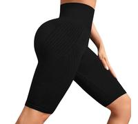 Leggins Vivacuerpo 3D Anticelulitico,Viva Cuerpo Anticelulitis Leggings Mujer Push Up, Vivacuerpofit Plumi Celulitis Compresión 3D Leggin, Mallas Cortas de Mujer para Yoga Fitness Pilates Ciclista-4