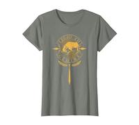 Legio VII Gemina - Legión Romana Camiseta, Mujer, Verde Militar Jaspeado, 3XL