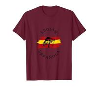 Legión española Ejercito Seguridad religión valores España Camiseta, Hombre, Granate, S