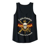 Legión Española Novios Muerte Militar Patria Honor España Camiseta sin Mangas, Mujer, Negro, S