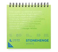 Legion Stonehenge - Bloc de hojas de alambre (algodón, 17,8 x 17,8 cm, 32 hojas), color blanco
