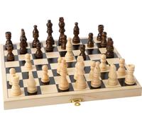 Legler Folding Chess Wooden Games Set travel chess (Importación USA)