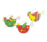 Legler Pequeño Pie Company Asunto 2021427 Decoración Colores Aves Juego de 3