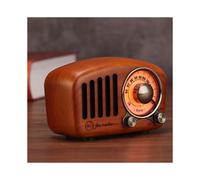 (legno di ciliegio) Radio de época Retro Bluetooth 5.0 Altoparlante Radio FM en estilo noce con clásico